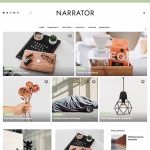 narrator personal blogger template