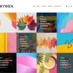 oxygen creative portfolio blogger template