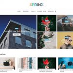 sprinx free blogger theme